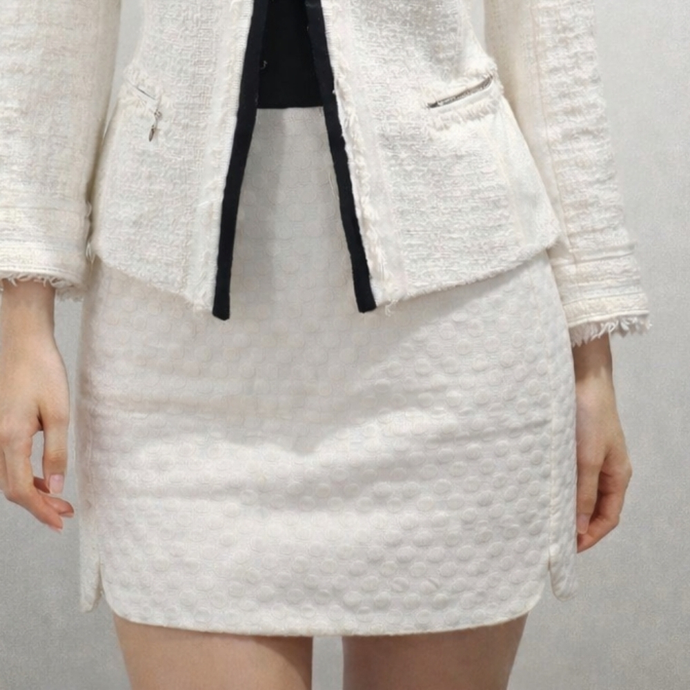 RW&Co Textured White Skirt – Size 00